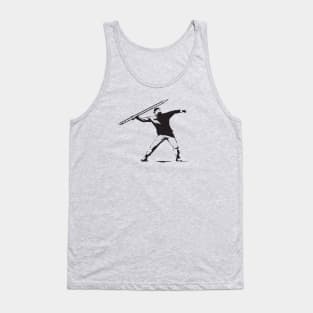 Pencil Thrower Banksy - for the writer rebel. Tank Top